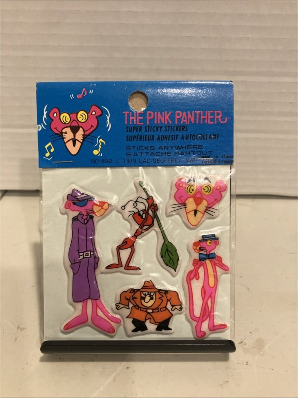 Vintage 1979 Pink Panther Three Dimensional Puffy Stickers Rare New / Sealed